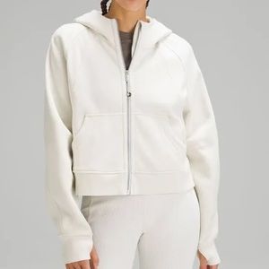 NWT LuLuLemon Scuba Oversized Full Zip Hoodie in Bone